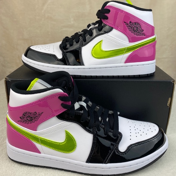 jordan 1 mid cyber pink